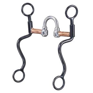 Broca de vástago S de acero negro con corrección de cobre EURO CAVALL BITS 2024 - Product Image 1