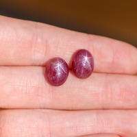 Magnifique rubis étoilé naturel, de qualité supérieure, certifié par un tiers, ovale 11,7x9,3 mm, ciré/huileé, 6,91 carats, personnalisable, juillet