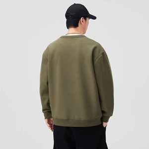 เสื้อยืดผู้ชายคอกลมแขนยาวแบบหลวมมีกระเป๋า - Product Image 5
