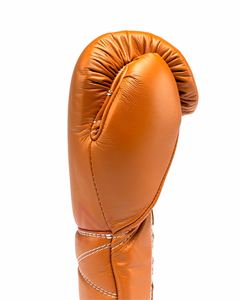 Orange Custom Branding Boxing Gloves Professional <b>Foam</b> <b>Padding</b> Punching Gloves with Breathable Leather Lightweight for Training - Product Image 3