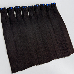 Extensiones de Cabello Humano Liso Natural Negro Sedoso, Paquetes Largos de Textura Completa con Doble Trama para Pelucas y Tejidos Cosidos - Product Image 4