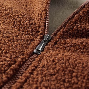 Wealthy Sports Custom Printed Men's Winter Thick Oversized <b>Hoodie</b> Full Zip <b>Fur</b> Lining High Quality Polyester/Cotton Eco-Friendly - Product Image 3