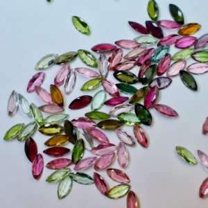 พลอยทัวร์มาลีนธรรมชาติขนาด5x10มม. อัญมณีกึ่งมีค่าสำหรับทำเครื่องประดับ - Product Image 6