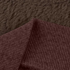 Drop Shoulder Pullover Sharpa Hoodie Fleece Cotton Heavy Weight Pullover Hoody para hombre Transpirable Kangaroo Pockets Sherpa Hoody - Product Image 5