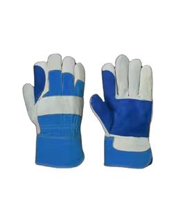 Guantes de Trabajo de Cuero Vacuno de Primera Calidad, con Palma Reforzada, Protección para Manos, Puño Reforzado con Goma, Certificación CE - Product Image 4