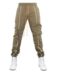 2023 automne hommes pantalons décontractés grande taille coupe ample taille moyenne Style de rue avec multi-sacs OEM pantalons de sport Service disponible - Product Image 6