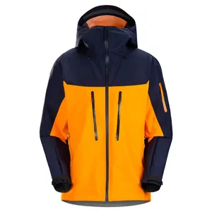 Мужская зимняя теплая куртка для горных лыж, уличная ветрозащитная непромокаемая куртка, лыжная куртка из терикса. Полиэстер для взрослых для мужчин