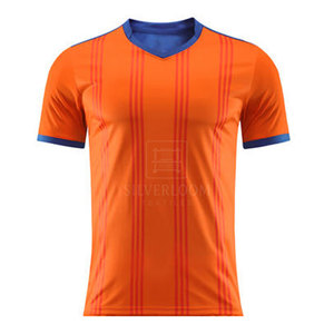 Camiseta de fútbol transpirable de alta calidad con logotipo personalizado impreso, servicio OEM - Product Image 1