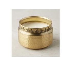 Laiton Antique martelé élégant petit bol pour bougie meilleure vente décoration de noël utiliser bougie navire - Product Image 2