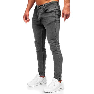 Best Style <b>Jeans</b> Denim Pants <b>For</b> Men's Wholesale Cotton High Waist <b>Button</b> Cargo Denim Pants <b>For</b> Sale With Professional Style - Product Image 1