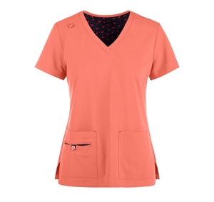 Uniforme de mujer de etiqueta privada de secado rápido, 4 vías, estiramiento, cuello en V, logotipo personalizado, tamaños, Hospital médico, venta al por mayor, conjunto de exfoliación de bajo precio - Product Image 1