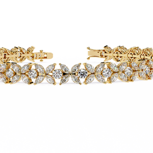 Fabulous 18K <b>Gold</b> Lab Grown Diamond Bracelet & <b>Bangle</b> - Product Image 3