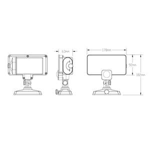 Earth Lite 500 Lumens IP65 5000K LED <b>Motion</b> Activated Security <b>Light</b> with up to 9M <b>Sensor</b> Range Battery Operate - Product Image 3