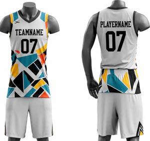 Ensembles de maillots de basket-ball personnalisés réversibles à sublimation complète pour hommes, ensembles de maillots de basket-ball, fabricant en gros - Product Image 5