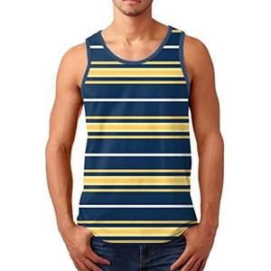 Funny 3D Color <b>Stripe</b> Printed Men's <b>Tank</b> <b>Top</b> Fashion Breathable Gym T-shirt Outdoor Run Fitness Sports Sleeveless Shirt Man Vest - Product Image 6
