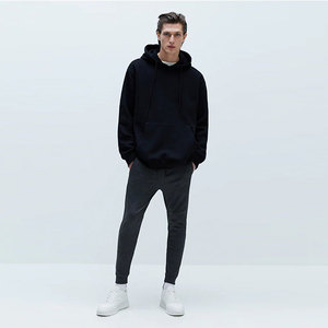 Ropa de calle de invierno personalizada a la moda, chándal cortavientos para hombre, conjunto de ropa deportiva con cremallera, Chaqueta de algodón 100% transpirable suave, Pantalones - Product Image 1