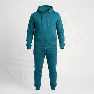 Ensemble survêtement technique personnalisé en deux pièces, sweat-shirt uni unisexe, pantalon de survêtement en coton, ensembles de sweat-shirts à capuche, survêtement pour homme, couleur personnalisée - Product Image 1