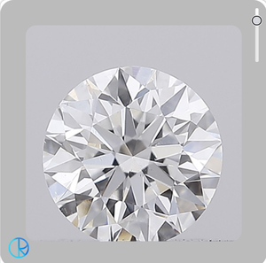 Aniva LS066 pour diamant naturel rond brillant certifié de 0,42 ct, couleur E, clarté SI1, pour la fabrication de bijoux - Product Image 1