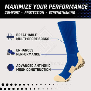 High Quality Wool/Nylon Winter Thin <b>Knee</b> High Eco-Friendly Breathable Sports <b>Socks</b> Cuff Logo Football Outdoor Customized Colors - Product Image 3