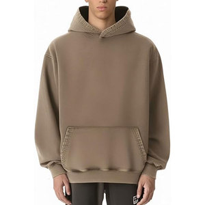 Hip Hop Vintage Streetwear Casual manga larga Tops calidad Color sólido personalizado otoño cálido polar sin cuerda Streetwear Sudadera con capucha - Product Image 3