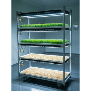 รถเข็นตาข่ายลวดสำหรับโรงเรือนเกษตร 1350 พร้อมไฟ LED PAR สีขาวสำหรับการงอกของเมล็ด - Product Image 6