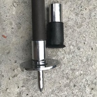 Bâton de chasse professionnel sur mesure avec manche en aluminium, poignée en caoutchouc et embout en fer pour la randonnée - Haute qualité