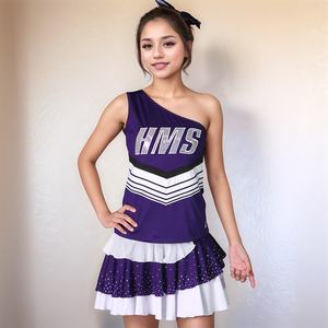 ชุดยูนิฟอร์มเชียร์ลีดเดอร์ผู้หญิงขายส่ง ผ้าสแปนเด็กซ์/โพลีเอสเตอร์ ปรับแต่งได้ สวมใส่สบาย คุณภาพสูง รับทำแบรนด์ตามสั่ง ลดราคา - Product Image 5