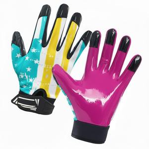 Fabricant de gants de football américain personnalisés, gants de receveur de football américain super adhérents - Product Image 1