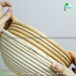 HOT SELLING From Vietnam Factory Handwoven <b>Bread</b> Proofing <b>Basket</b> for Artisan <b>Bread</b> Lovers with High Quality - Product Image 2