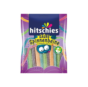 Hitschies Sour Dragon Tongues 125g Vegan Chewy <b>Candy</b> With Sour Sugared Coating 4 Fruit Flavors Wholesale Order Available - Product Image 2