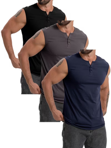 Colección de Chalecos Deportivos para Hombre, Estilo Musculoso, para Fitness y Culturismo, Color Sólido, Abiertos, con Descuento por Volumen, de Fabricantes de Bangladesh - Product Image 2