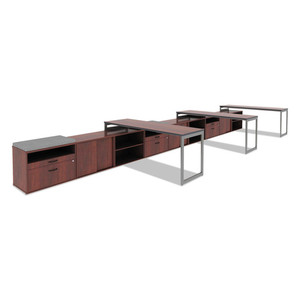 Alera ALETT7224CM Tablero de mesa laminado reversible de 71,5 pulgadas. X 23.63 Pulgadas Mesa de Comedor Mediana en Madera de Cerezo/Mogoní - Product Image 3