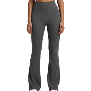 Nouveaux leggings de sport décontractés à jambes larges, extensibles, allongeant les jambes, pantalons de yoga à taille haute pour femmes, contrôle du ventre, pantalons évasés - Product Image 5