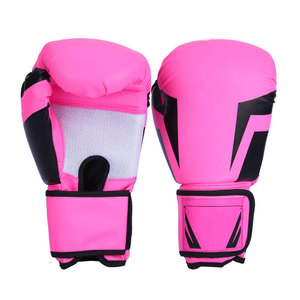 Gants de boxe en cuir PU robustes personnalisés par les fabricants, gants de sport pour l'entraînement à la boxe - Product Image 1