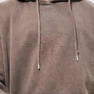Elegant Vintage Unisex Acid Wash Hoodies 100% Cotton Refined <b>Detailing</b> Winter Embroidered OEM Service Wholesale Price - Product Image 3