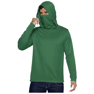 Sweat à capuche de pêche léger UPF50, séchage rapide, évacuation de l'humidité, logo personnalisé, chemise à manches longues en polyester pour homme - Product Image 2