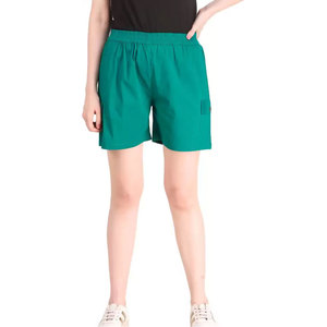 Vêtements de fitness professionnels américains pour femmes, shorts de couleur unie taille haute personnalisés, tissu grande taille - Product Image 1