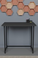 Étagère murale hexagonale en bois moderne avec configuration de bureau pour espace de travail à domicile