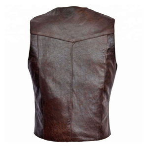 Chaleco de Motocicleta de Cuero Personalizado, Chaleco de Motociclista de Cuero de Maximize Wear - Product Image 6