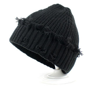 Gorro de Punto con Cola de Caballo, de Lana, Transpirable, Impermeable, Cálido, para Otoño e Invierno, Unisex, de Punto, Informal - Product Image 5
