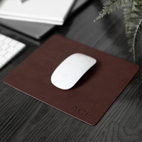 Tapis de souris en cuir PU, vente en gros, tapis de bureau personnalisé, tapis de souris pour ordinateur portable, tapis de clavier