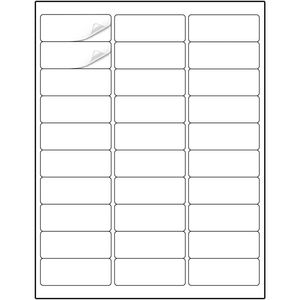Etichette Adesive Impermeabili 6000, 30 per Foglio, Formato 1 X 2 5/8, 200 Fogli, Etichette A4 Personalizzabili per Promozioni e Uso Alimentare - Product Image 5
