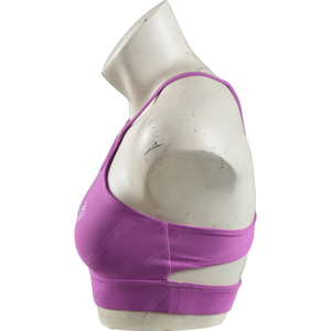 Soutiens-gorge de sport en spandex/nylon à taille mi-haute, uni, torsadé, avec leggings de yoga à taille élastique premium - Product Image 5