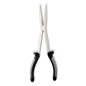 Pince de pêche incurvée en acier inoxydable 12.5cm 53g pince à appât multifonctionnelle ciseaux de pêche pince à poisson pince à poisson pince à lèvres - Product Image 1