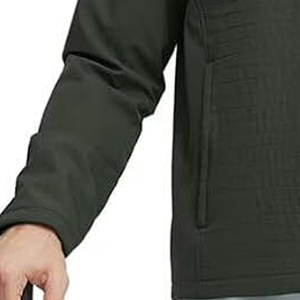 Veste softshell à manches longues pour hommes de haute qualité, tenue décontractée avec logo personnalisé et col montant, prix de gros d'usine - Product Image 2