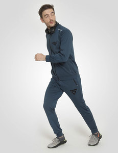 Pantalon de sport unisexe avec logo personnalisé OEM Survêtement coupe-vent de sport Survêtement pour homme 100% coton Sportswear Ensemble de sport personnalisé - Product Image 3