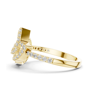 Bague en diamant de laboratoire de 0,388 carats pour femmes, clarté VVS-VS EF, or 18 carats, 14 carats, 10 carats et argent 925, or rose, or jaune, or blanc - Product Image 6
