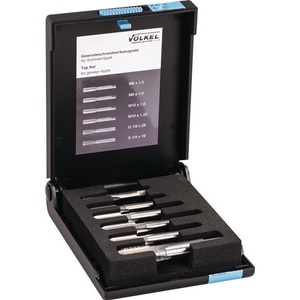 VLKEL 6-Piece HSS-G <b>Thread</b> Cutting <b>Tool</b> Set M6-M10/G1/4-G1/8 Tap & Die for Metal - Product Image 1