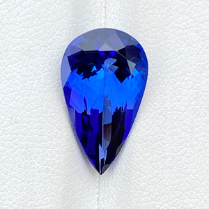 Piedra cortada de pera de tanzanita Natural de alta calidad certificada con excelente Color Zoisita Natural 6,81 quilates Lupa limpia - Product Image 1