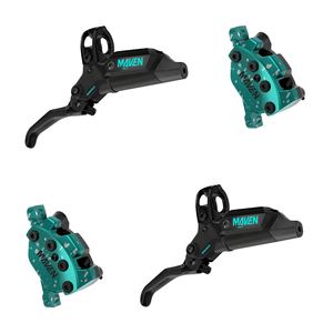 Kit expert ultime Discount Maven, frein à disque A1 à 4 pistons, nouvelle couleur Teal Splatter, acier inoxydable, compatible 10 vitesses - Product Image 2